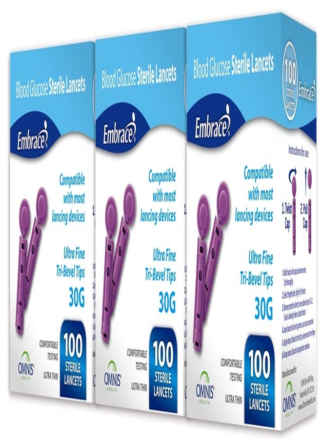 embrace Omnis Health 30G Lancets 300ct - Image 1
